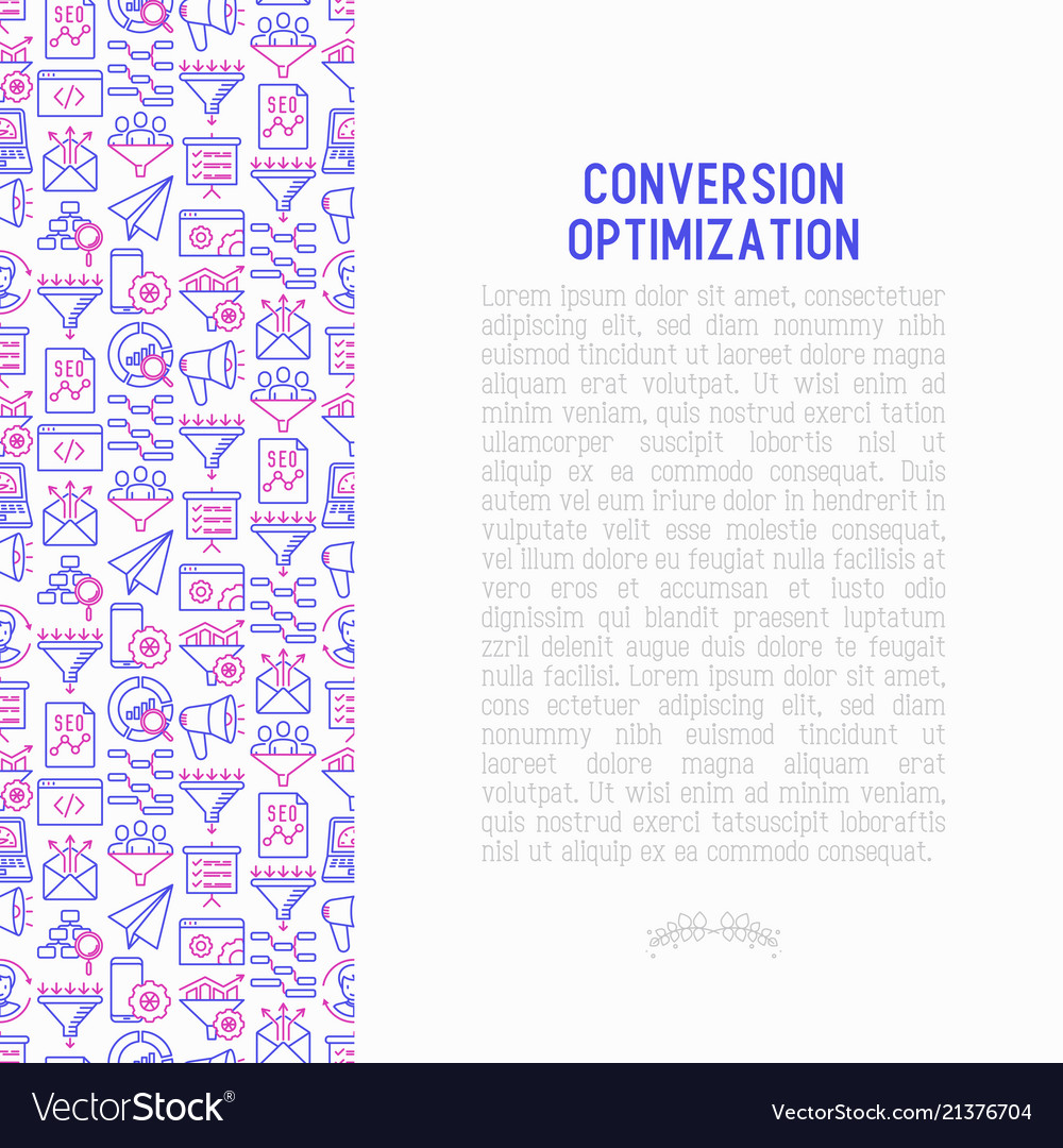 Conversion optimization concept Vector Image Conversion optimization concept