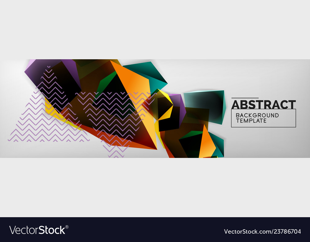 Dark color geometric abstract background 3d