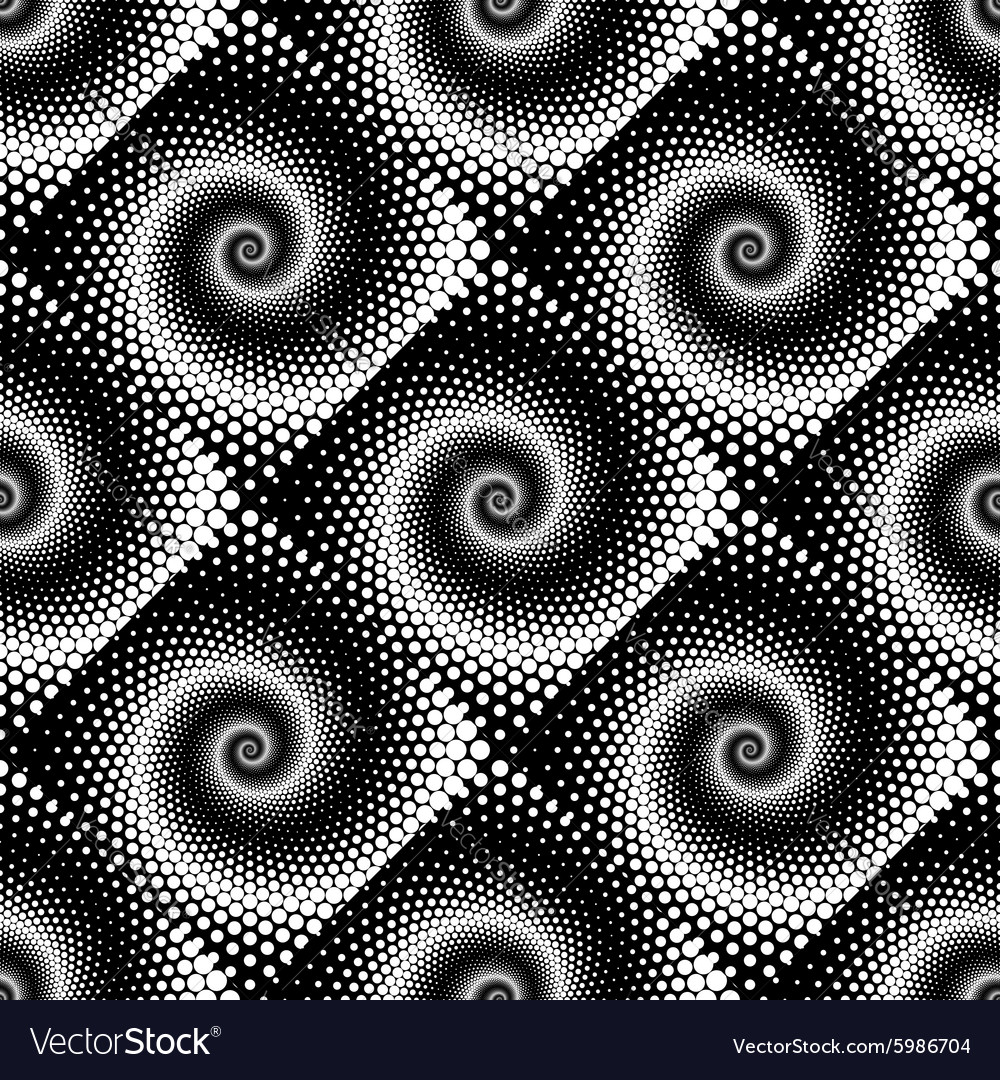 Design seamless spiral dots pattern