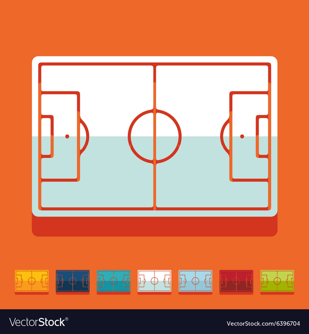 Flat design playing field