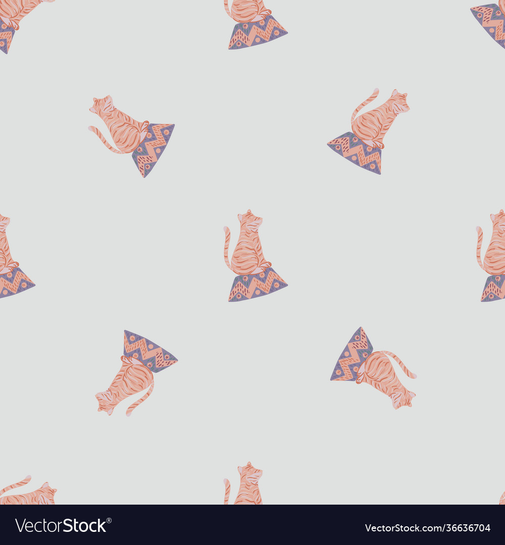 Minimalistic seamless pattern with pale orange vector image Minimalistic seamless pattern with pale orange