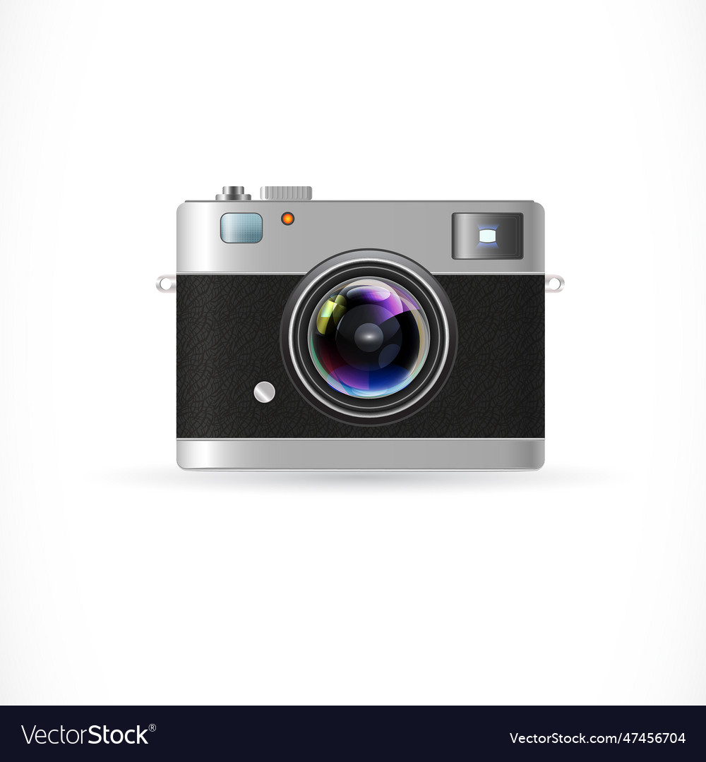 Old-fashioned photographic camera Royalty Free Vector Image