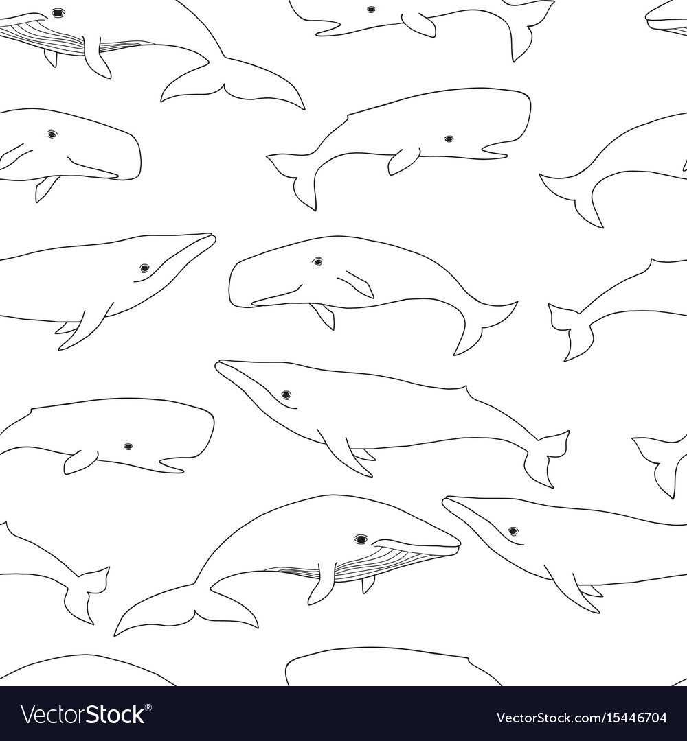 Pretty seals seamless pattern marine