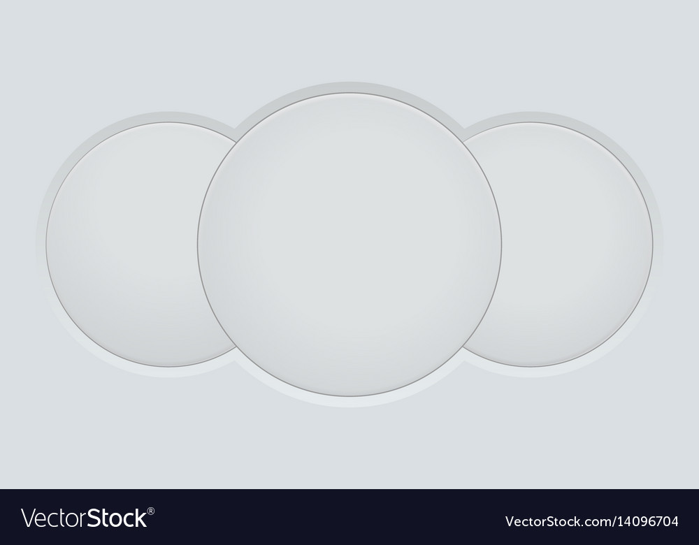 Round buttons set on gray interface background