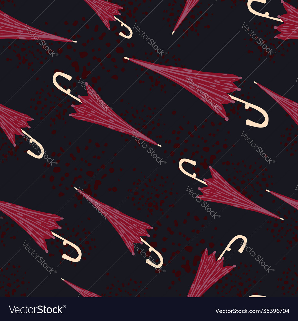Simple random dark ornament seamless pattern vector image Simple random dark ornament seamless pattern