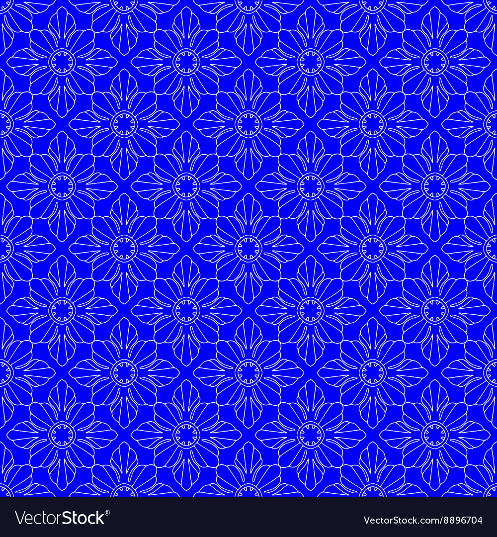 Square rosettes seamless pattern