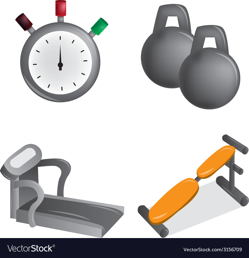 A set different fitness related elements