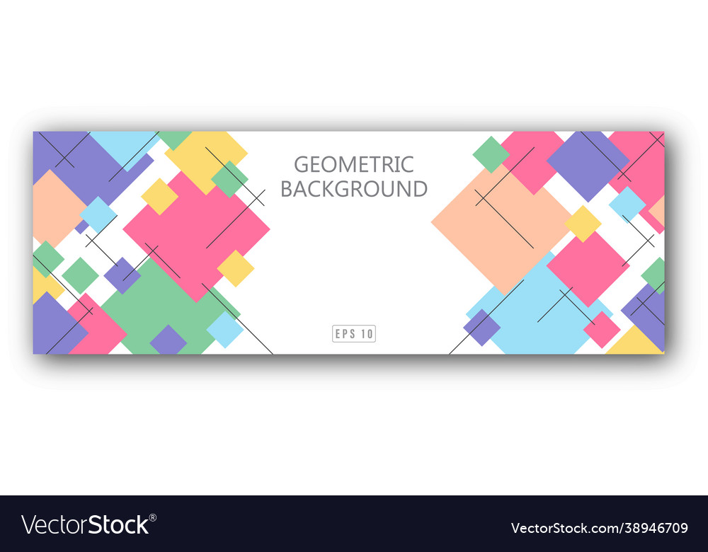 Background with a square frame in center vector image Background with a square frame in center