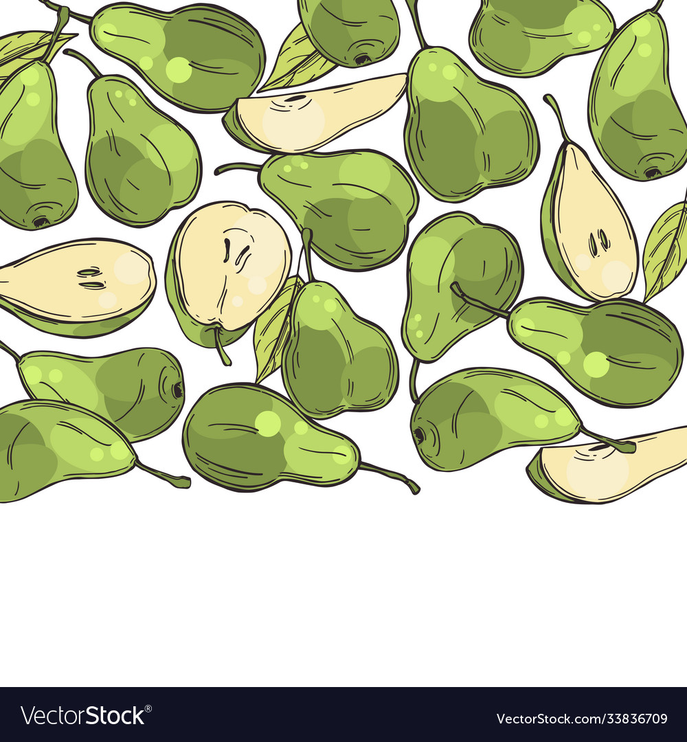 Background with pears