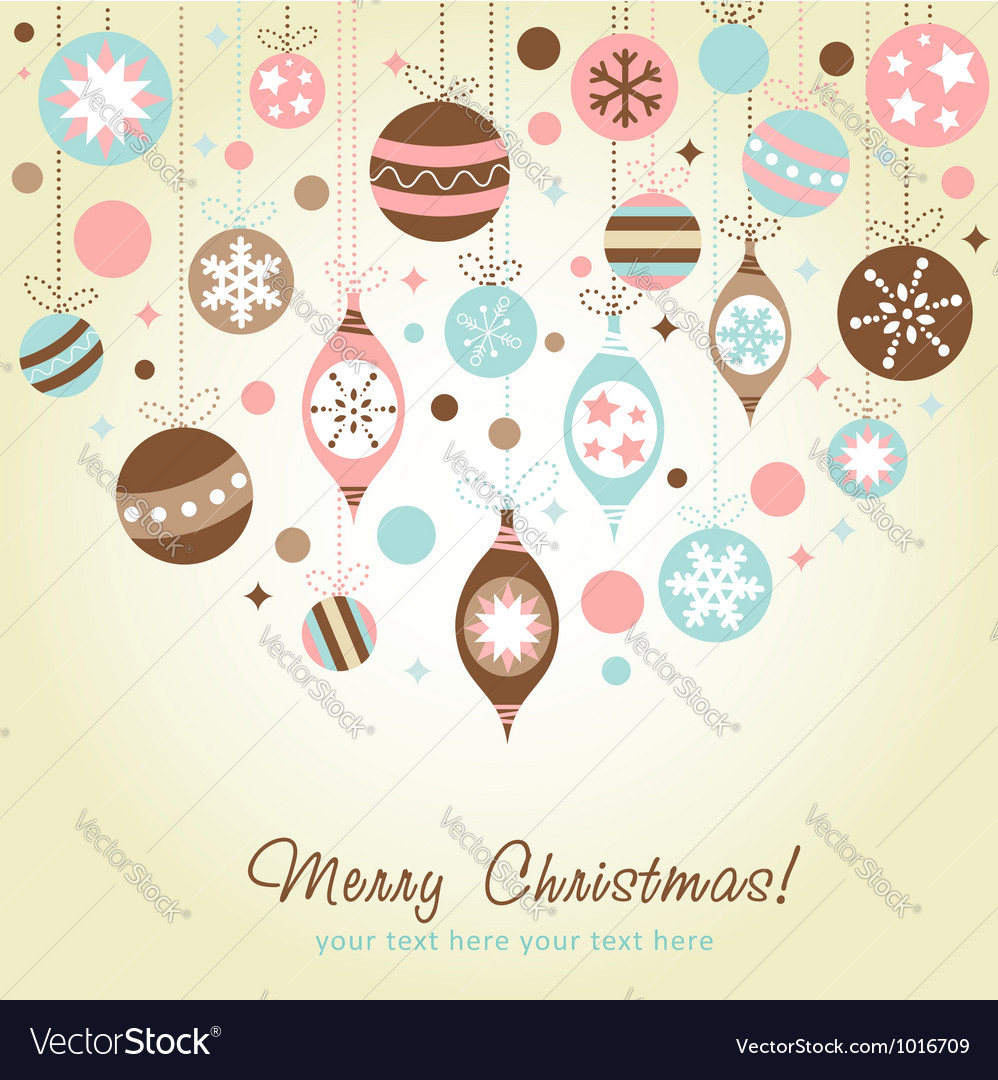 Beautiful design christmas greeting card