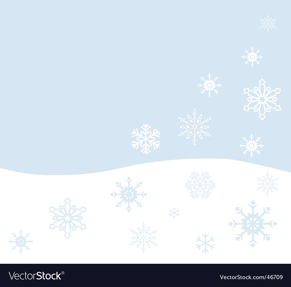 Blue snowy background Royalty Free Vector Image