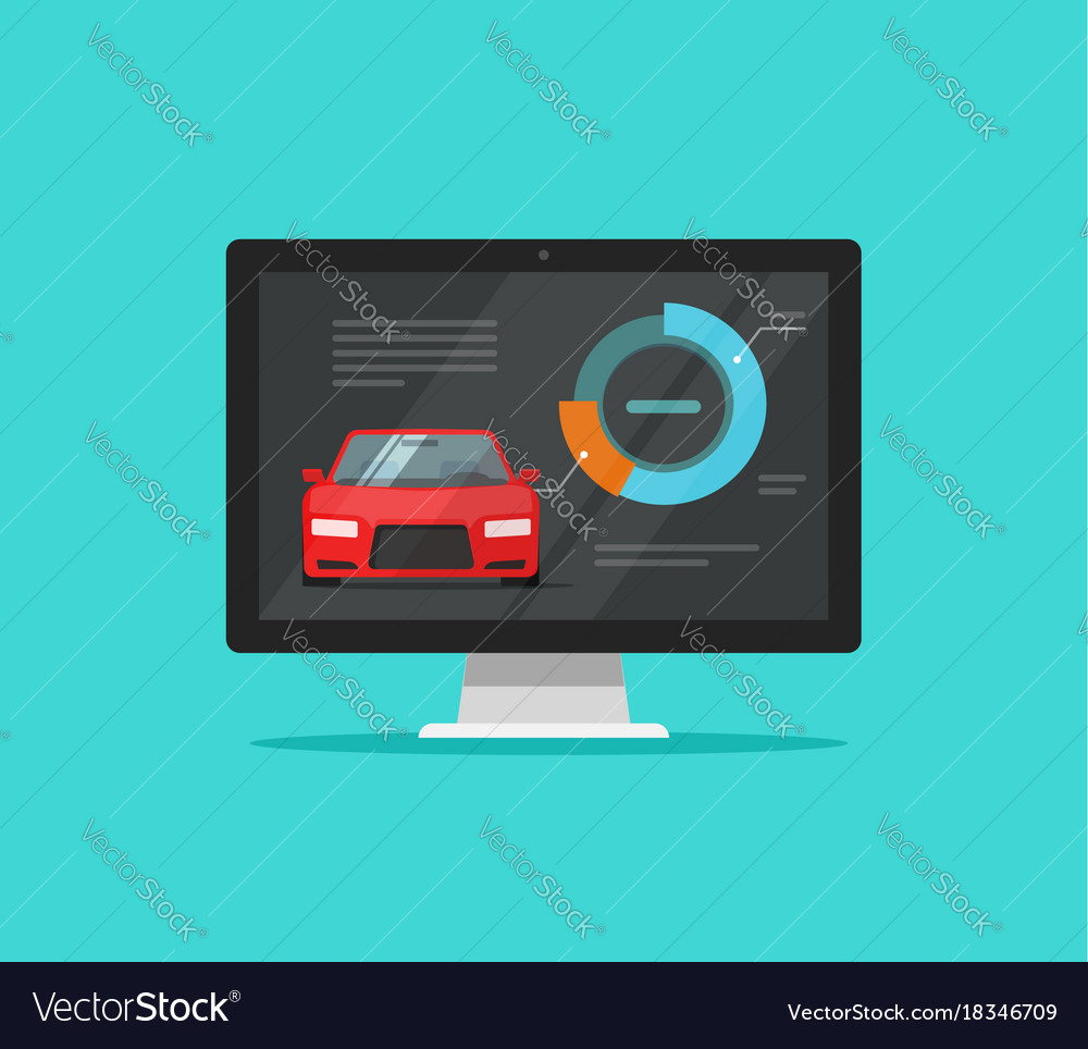 Car diagnostic test on computer