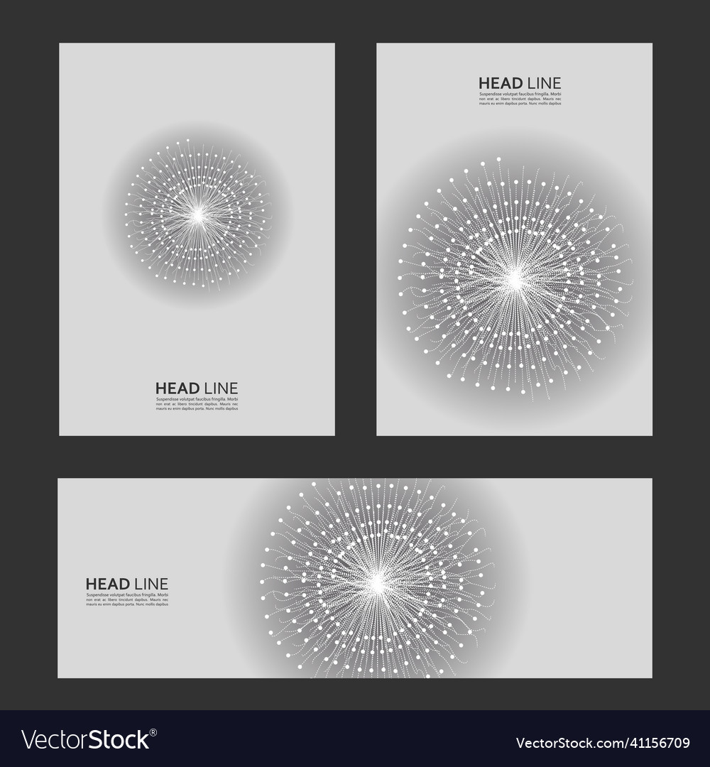 Circle background element dots in circular form vector image Circle background element dots in circular form