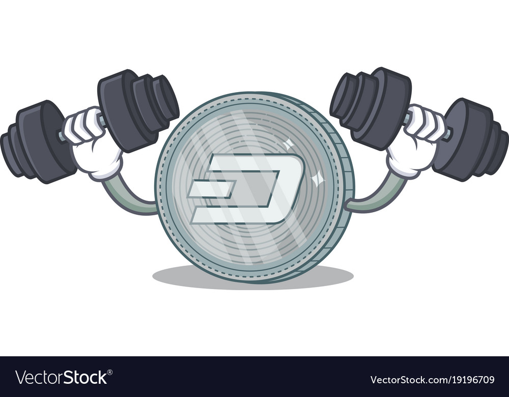 Fitness dash coin character cartoon