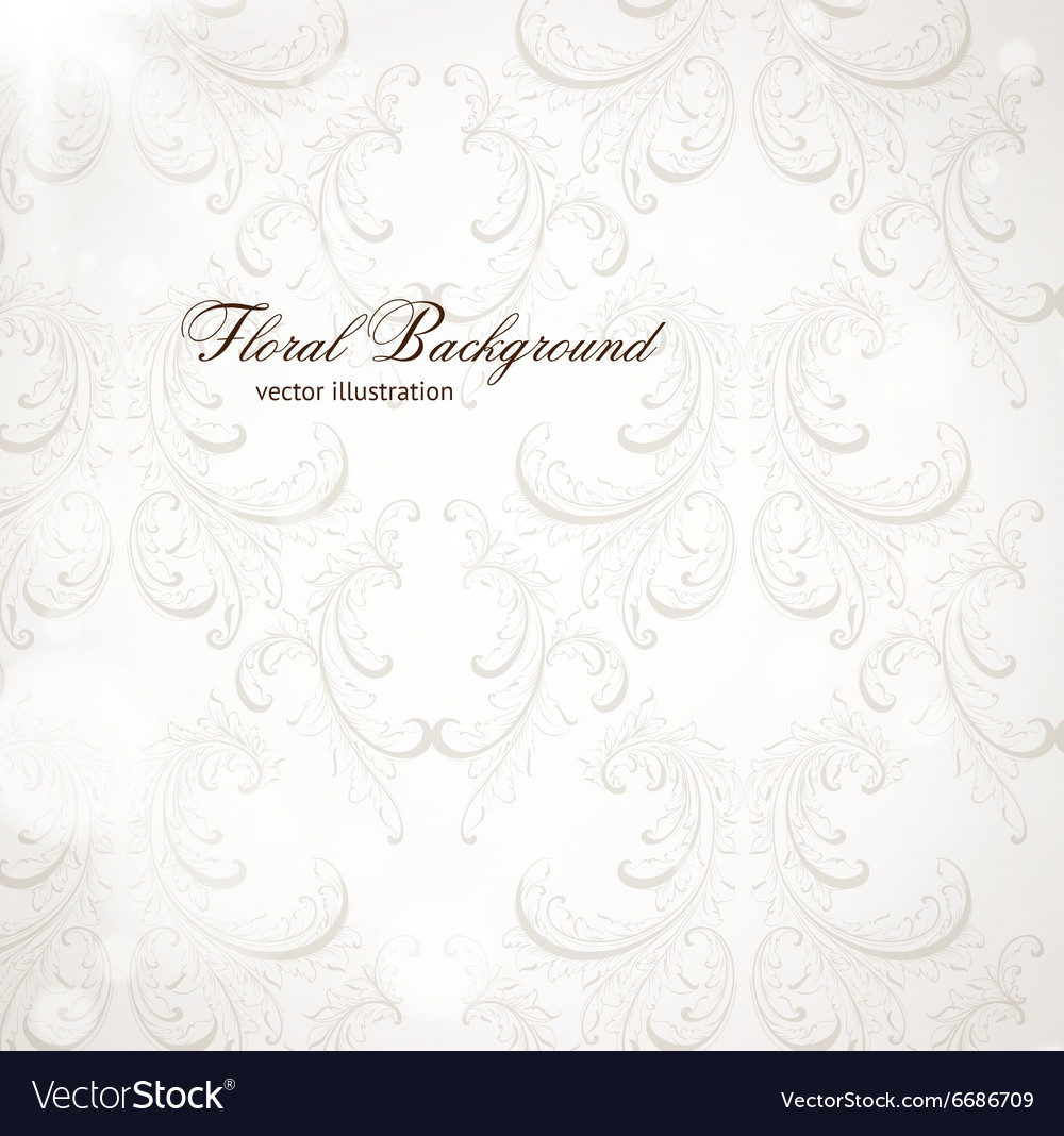 Floral background in neutral tones