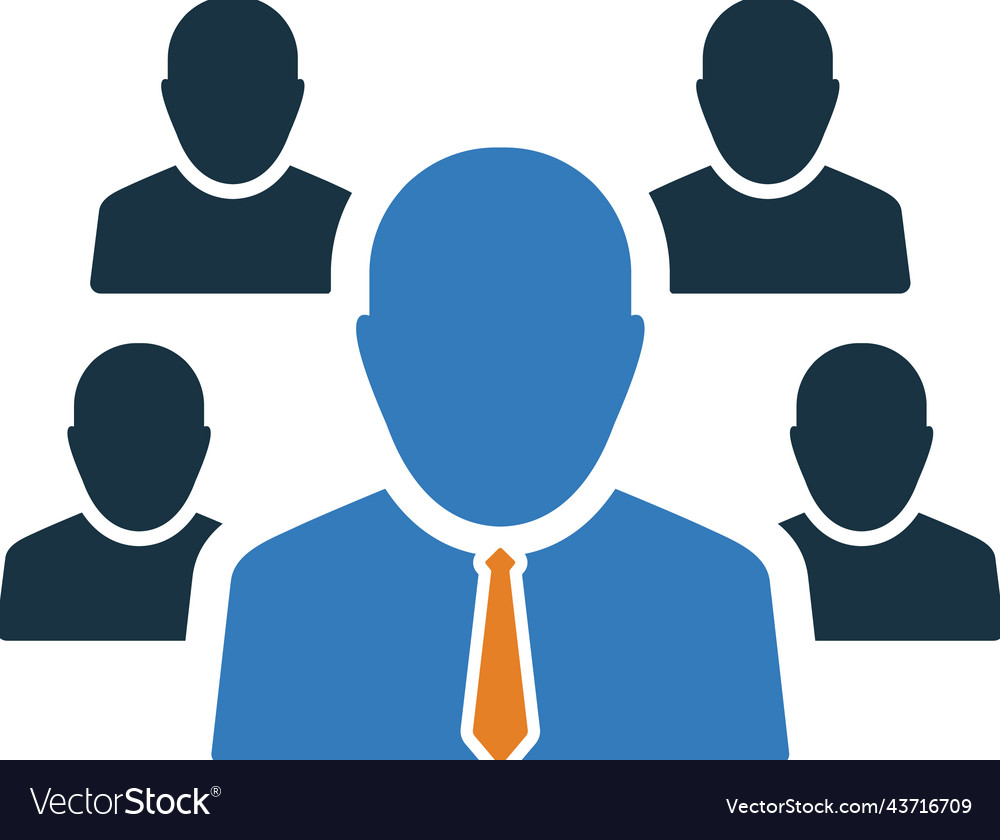 Hierarchy team building icon simple editable