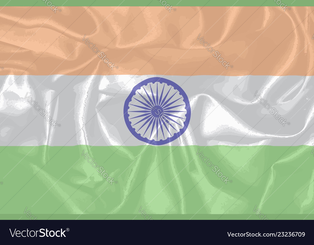 India silk flag