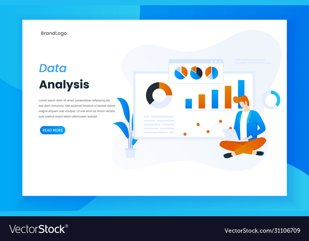 Landing page data analysis with statistical