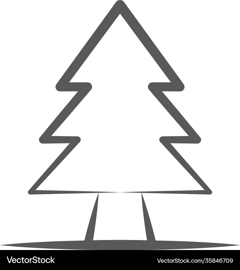 Pine tree Royalty Free Vector Image - VectorStock