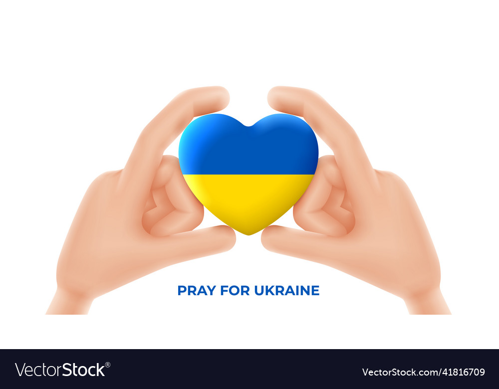 Pray für ukraine Banner Konzept