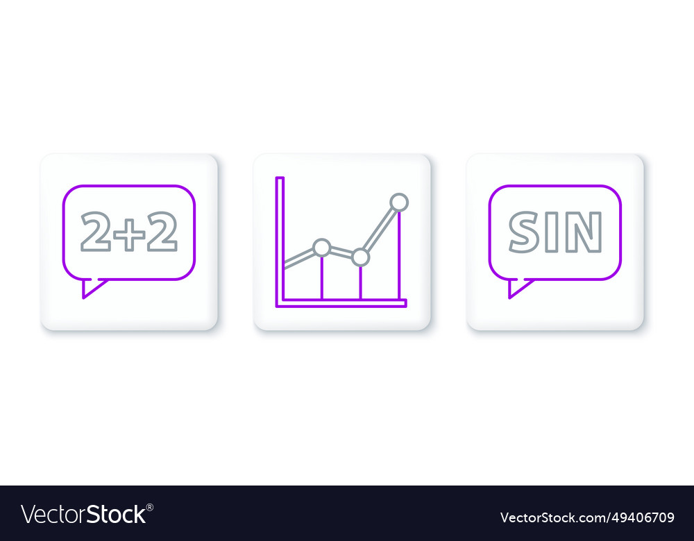 Set line mathematics function sine equation vector image Set line mathematics function sine equation