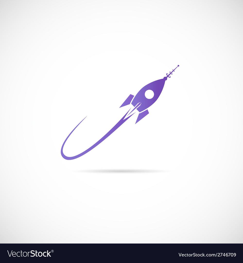 Space ship symbol icon or label
