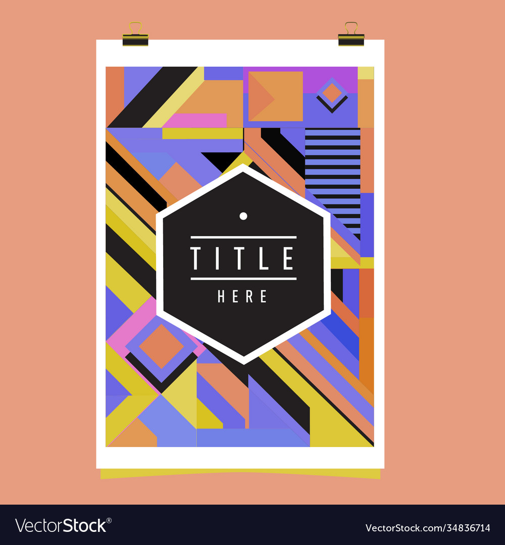 Abstract colorful geometric pattern background