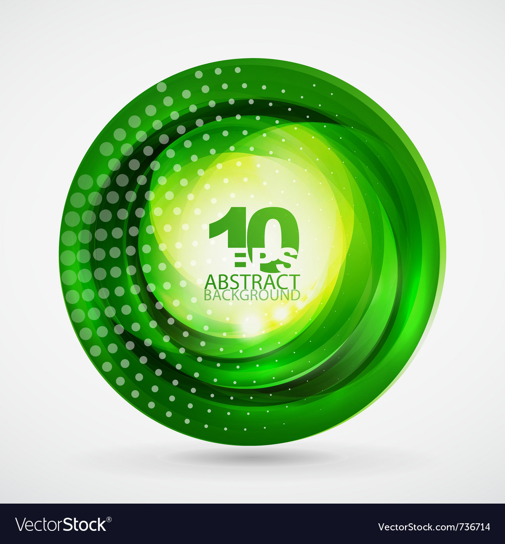 Dynamic Green Swirl Background