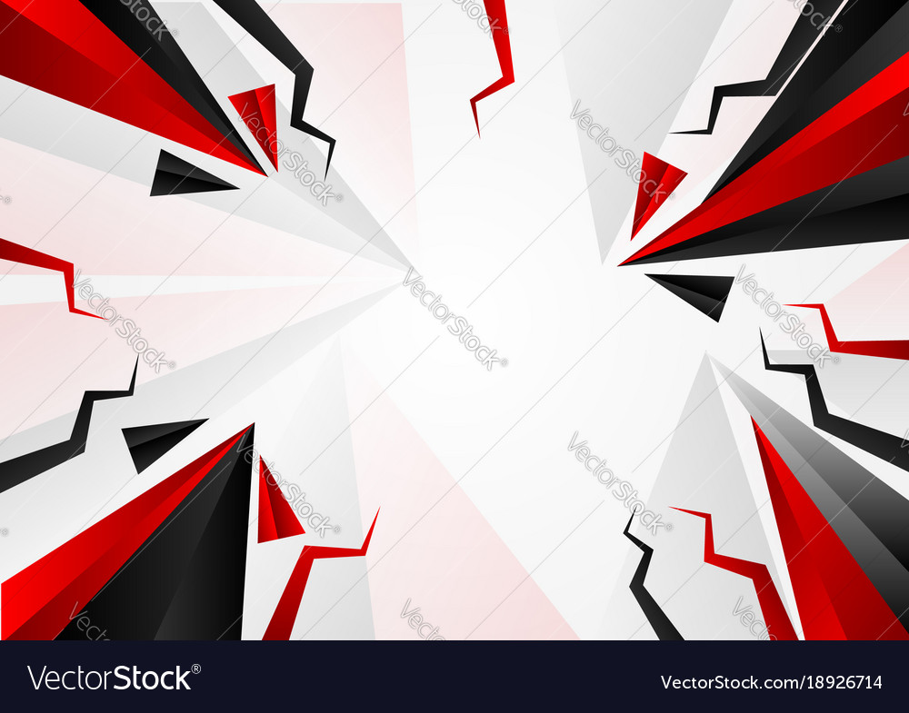 Dynamic Red and Black Polygon Background