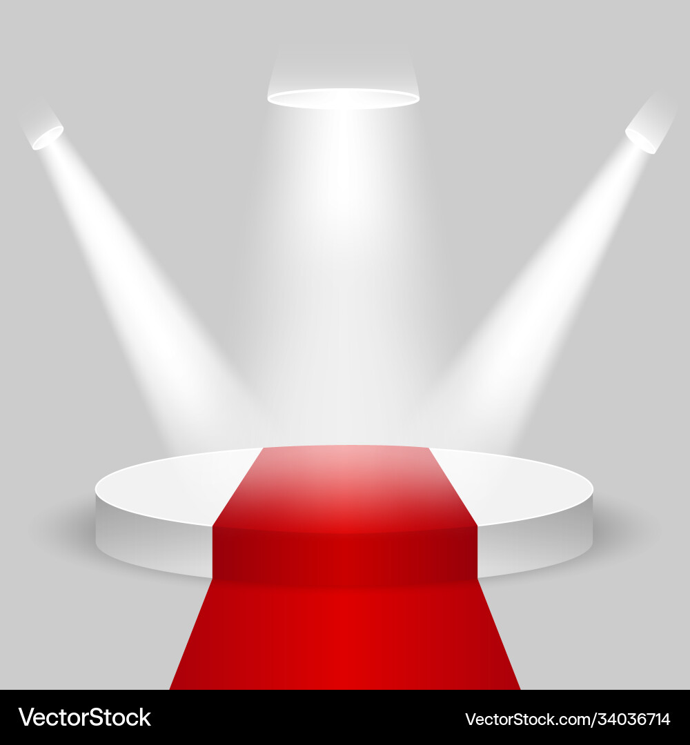 Empty stage podium Royalty Free Vector Image - VectorStock