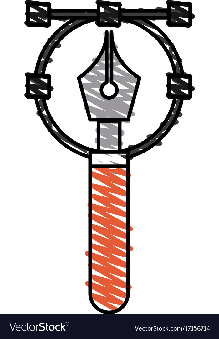 Isolated pen design Royalty Free Vector Image - VectorStock