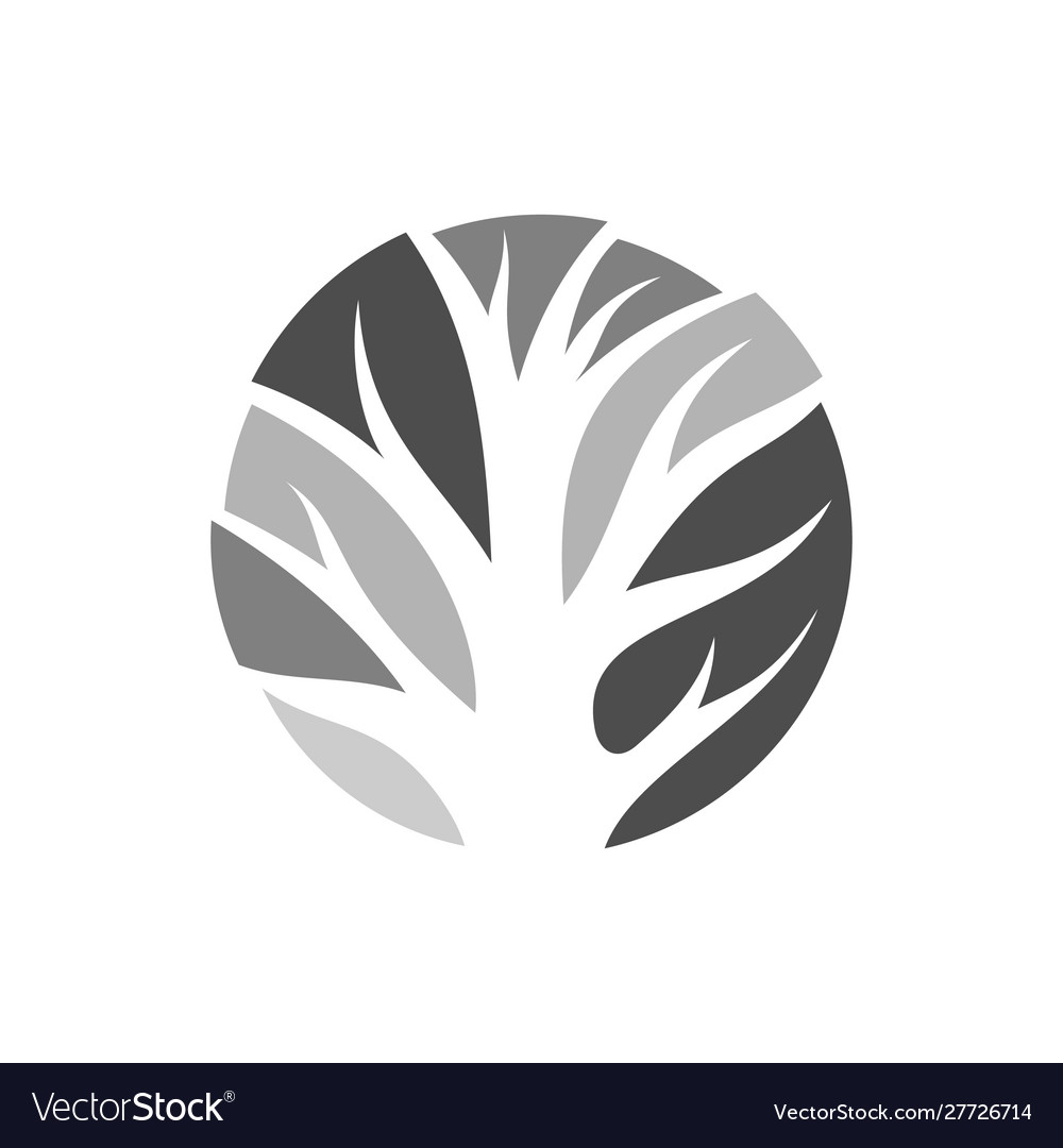 Simple dead tree trunk logo design graphics