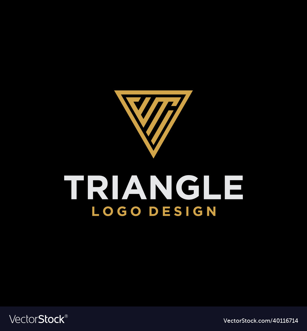 Wt triangle logo design