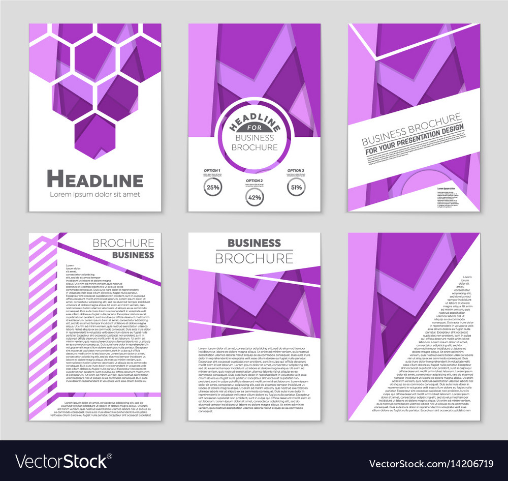 Abstract layout background set for art