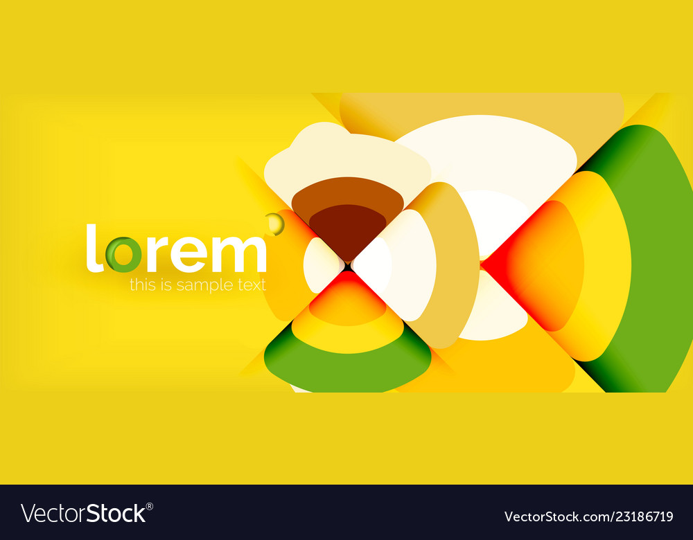 Circles and triangles geometric abstract vector image Circles and triangles geometric abstract