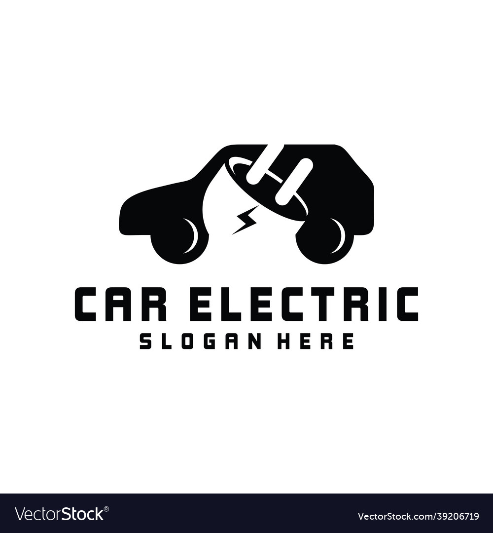 Electric car logo symbol or icon template