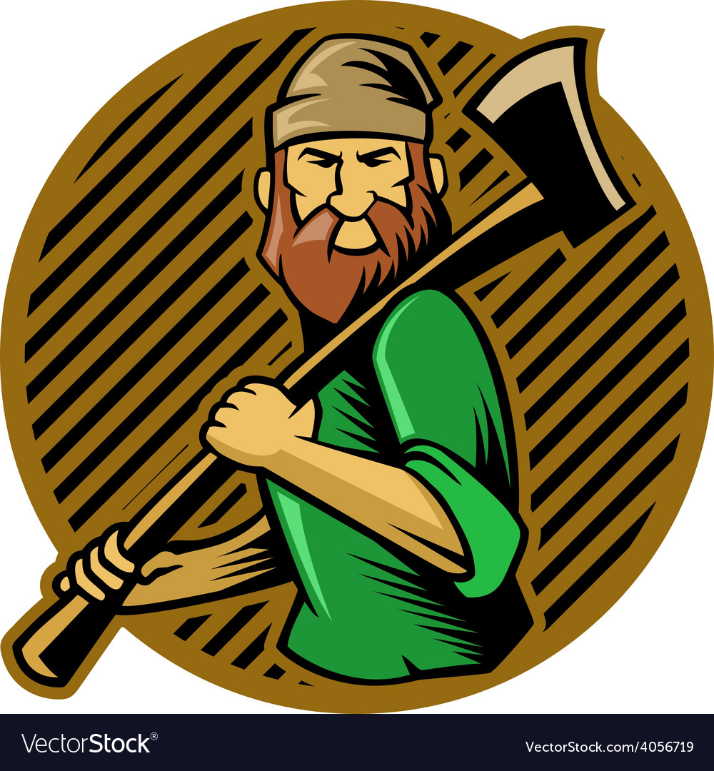 Lumberjack Royalty Free Vector Image - VectorStock