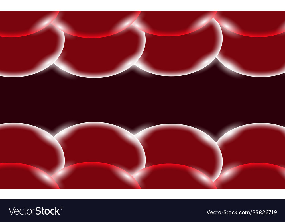 Red abstract shiny beautiful and convex