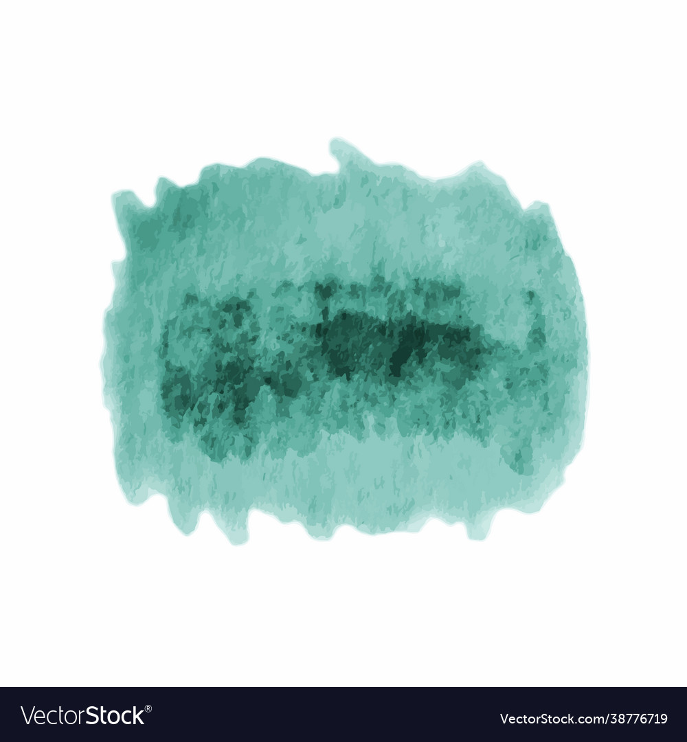 Einfarbiger Pinselstrich auf weiß vector image Einfarbiger Pinselstrich auf weiß