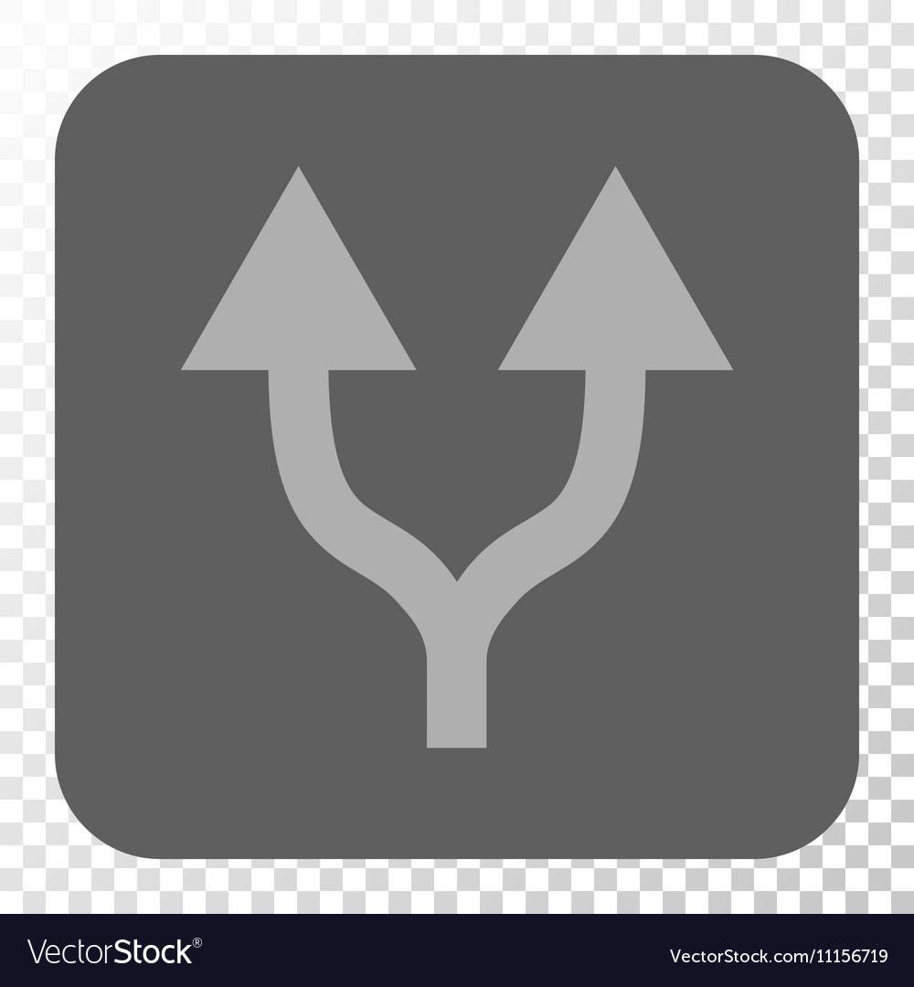 Split arrows up rounded square button