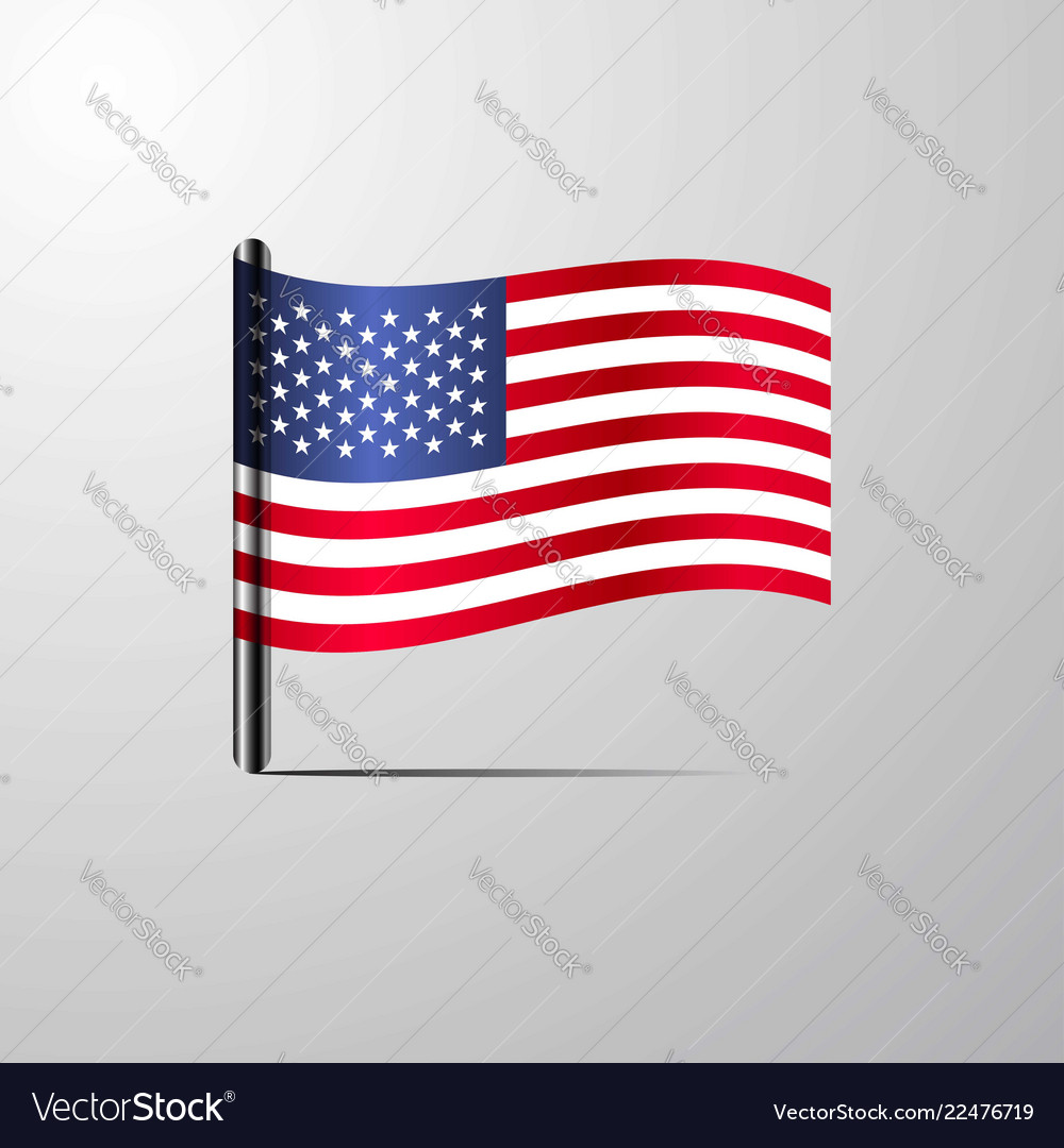 Waving American Flag