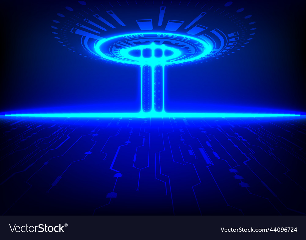 Digital abstract background style circuit