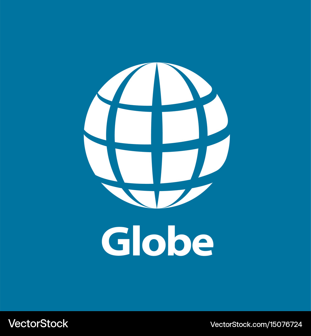 Logo globe Royalty Free Vector Image - VectorStock
