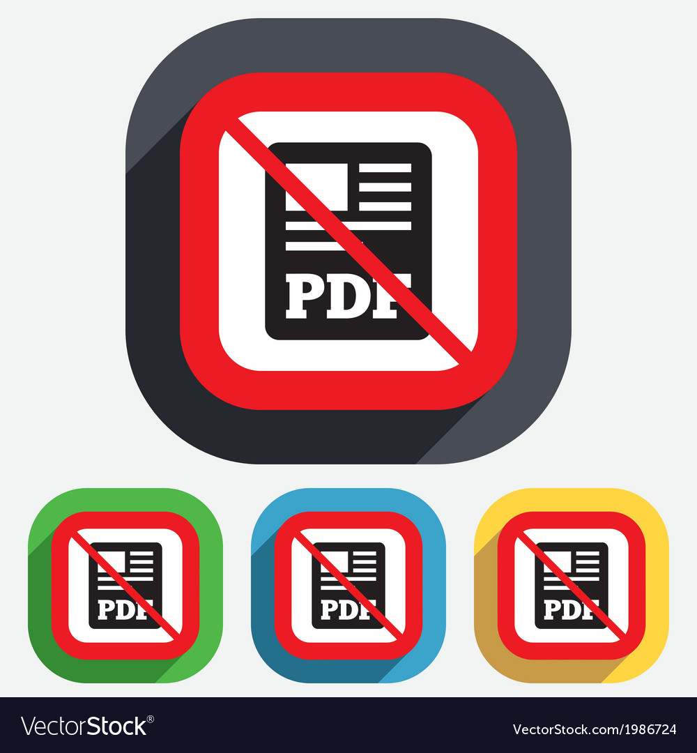 Pdf file document icon no download button