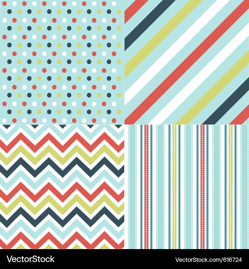 Seamless patterns with fabric texture Royalty Free Vector