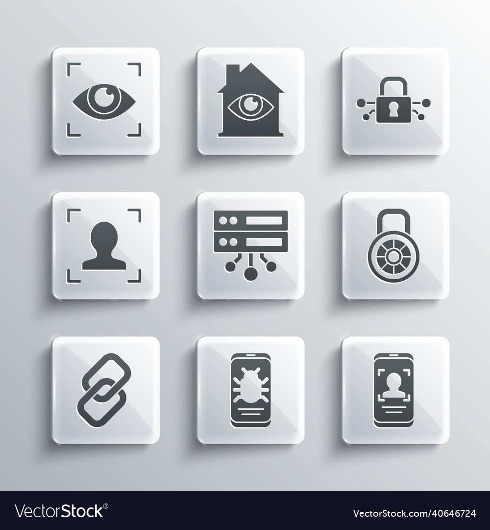 Set system bug on mobile and face vector image Set system bug on mobile and face