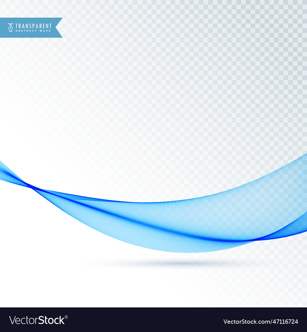 Smooth Flowing Blue Wave Texture Background Vector Image