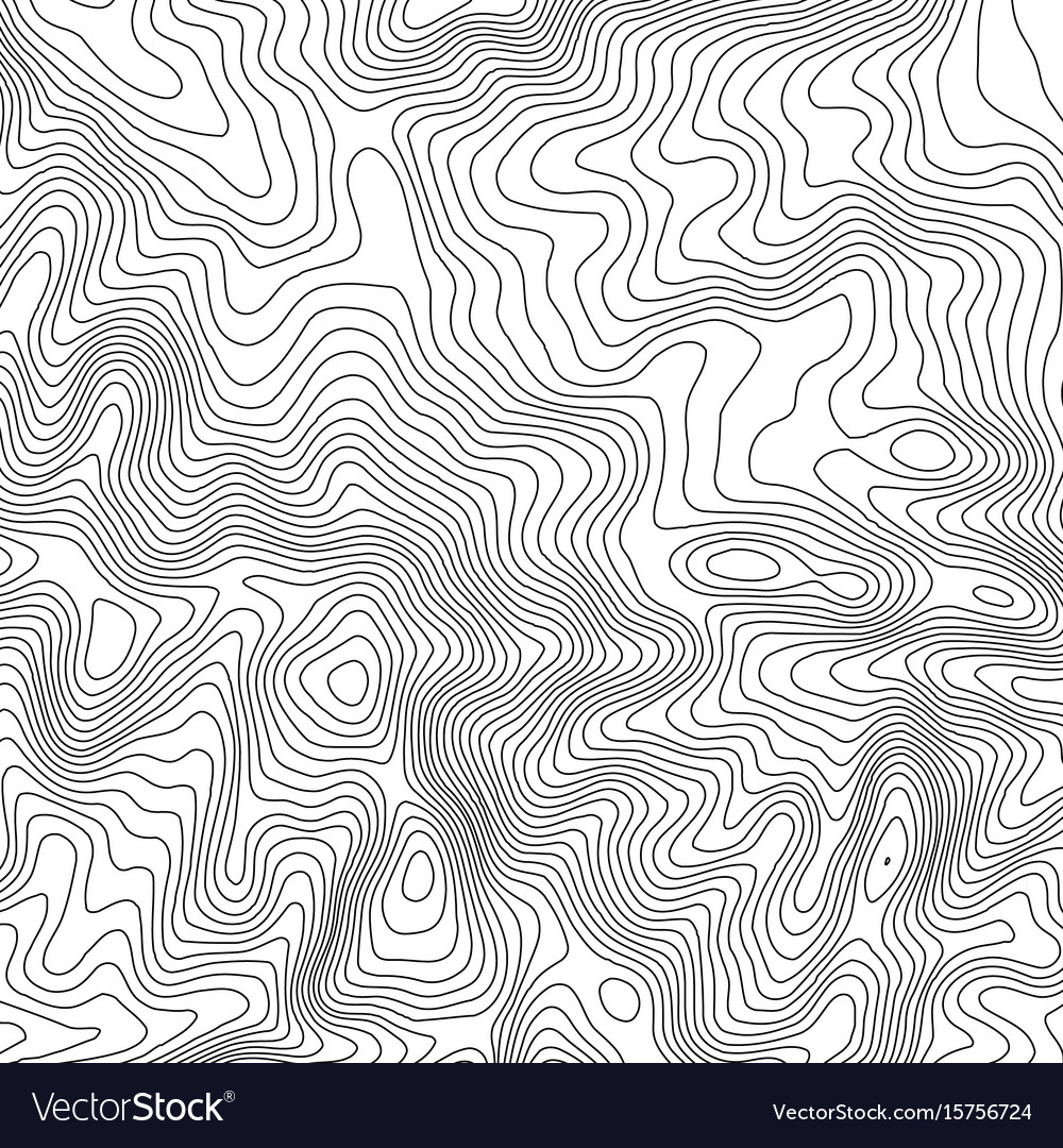 Topographic map background with space for copy Vector Image