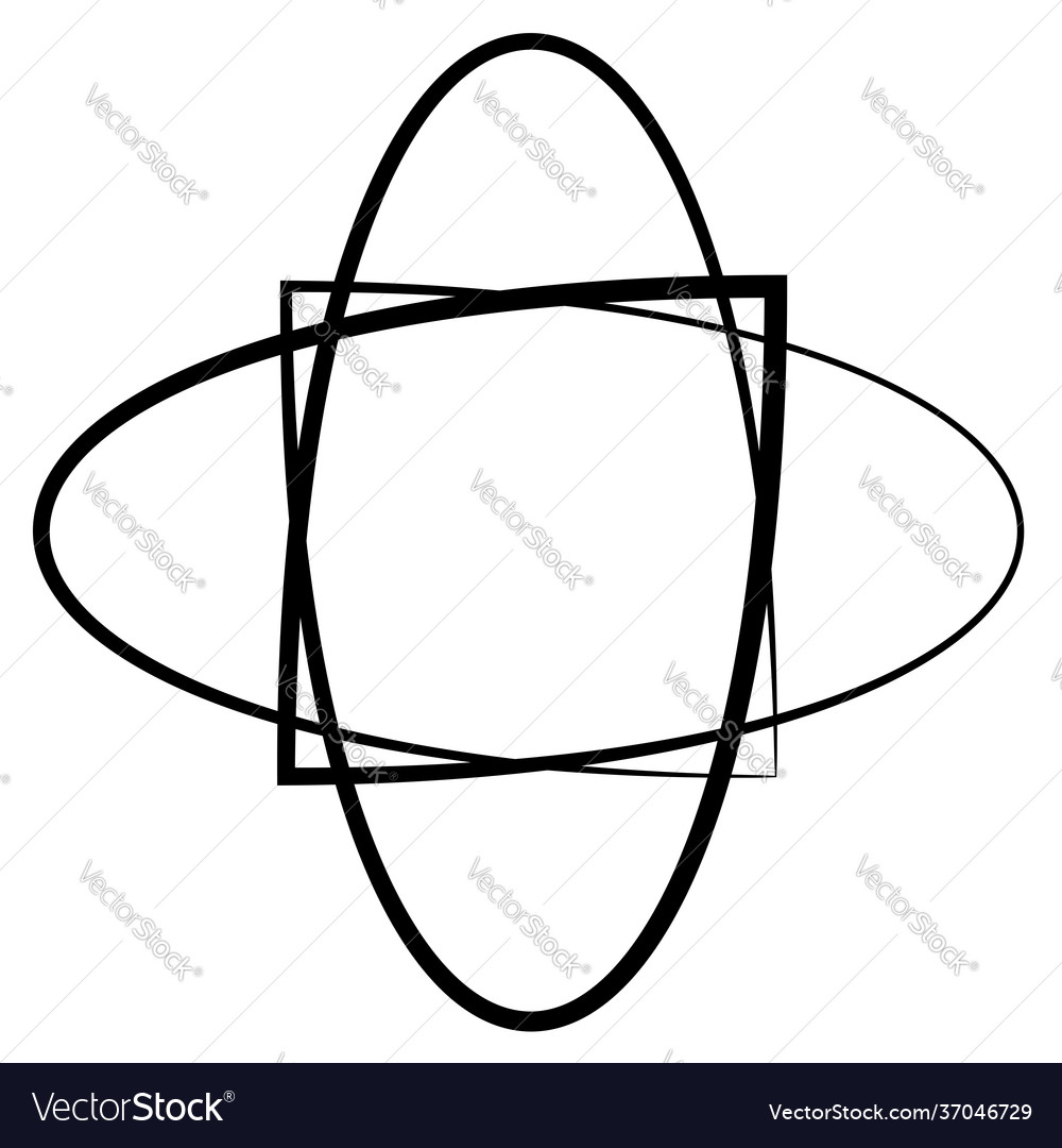 Abstract motif mandala shape design element vector image Abstract motif mandala shape design element