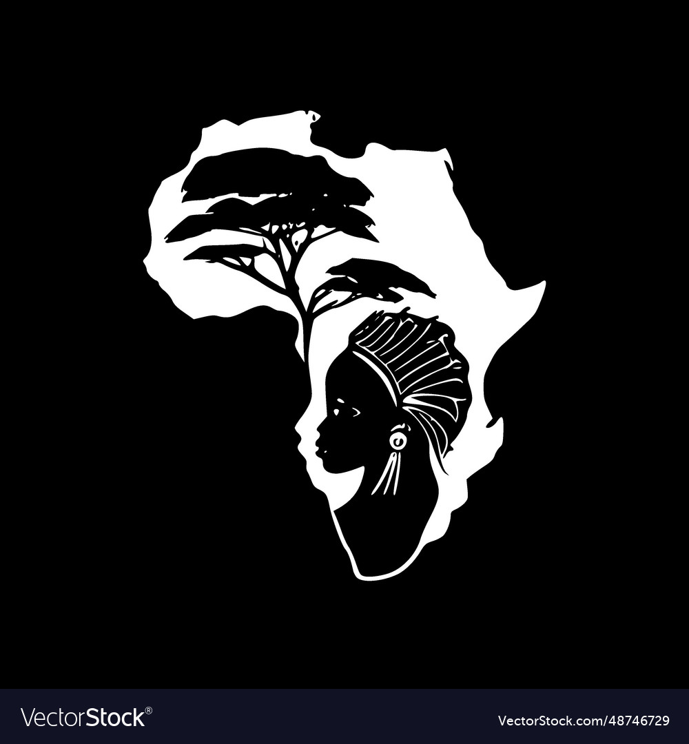 Africa - minimalist and flat logo